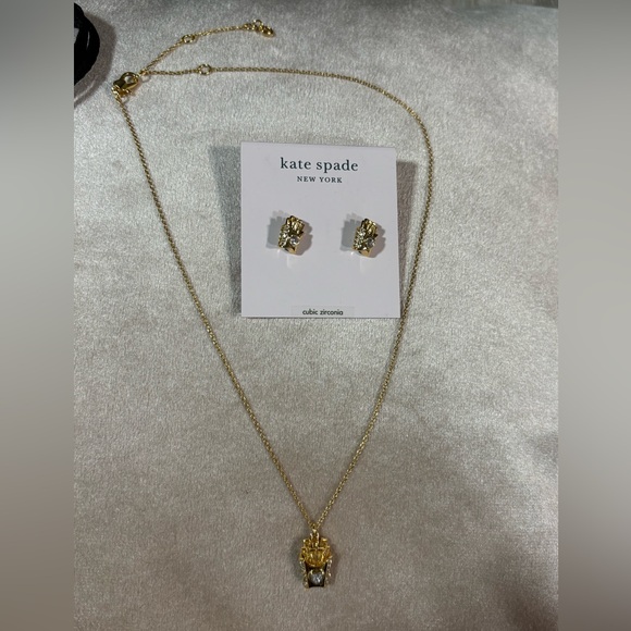 Kate Spade ♠️ What A Snack Mini Pendant French Fry Necklace And Earring Bundle - Picture 4 of 8